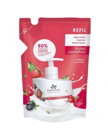 SABONETE LIQUIDO FRUTAS VERMELHAS 500ML REFIL