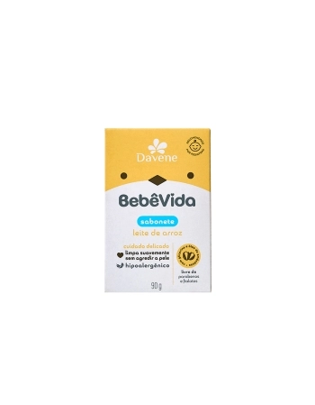 BEBE VIDA SABONETE LEITE DE ARROZ 90G