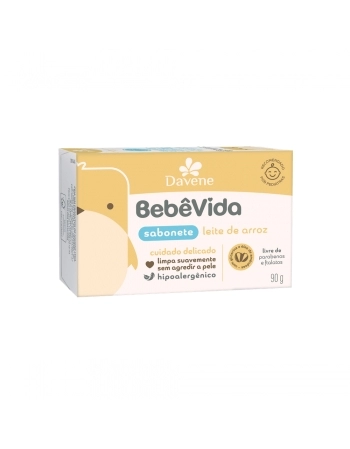 BEBE VIDA SABONETE LEITE DE ARROZ 90G