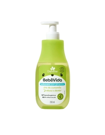 BEBE VIDA SABONETE LIQUIDO CHA DE CAMOMILA 200ML