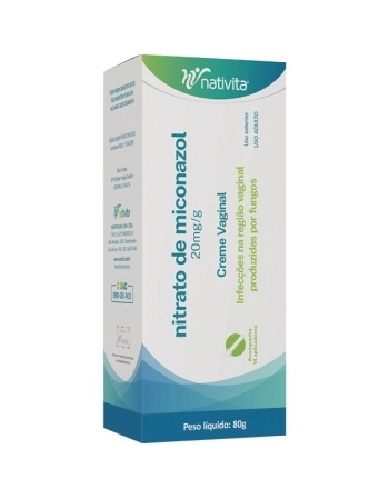 MICONAZOL CREME VAGINAL 14 APLIC 80GR NATIVITA
