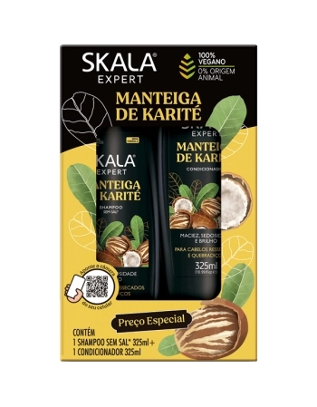 SKALA KIT SH+COND MANTEIGA DE KARITE 325 ML