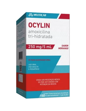 OCYLIN 250MG SUSP 150ML MORANGO COPO DOSAD