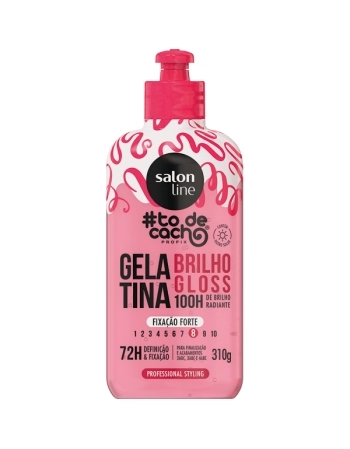 TODECACHO GELATINA BRILHO GLOSS 310GR FIXACAO FORTE SALON LINE